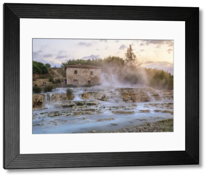 Framed Print : Italy, Tuscany, Grosseto, Saturnia, Saturnia old thermal baths