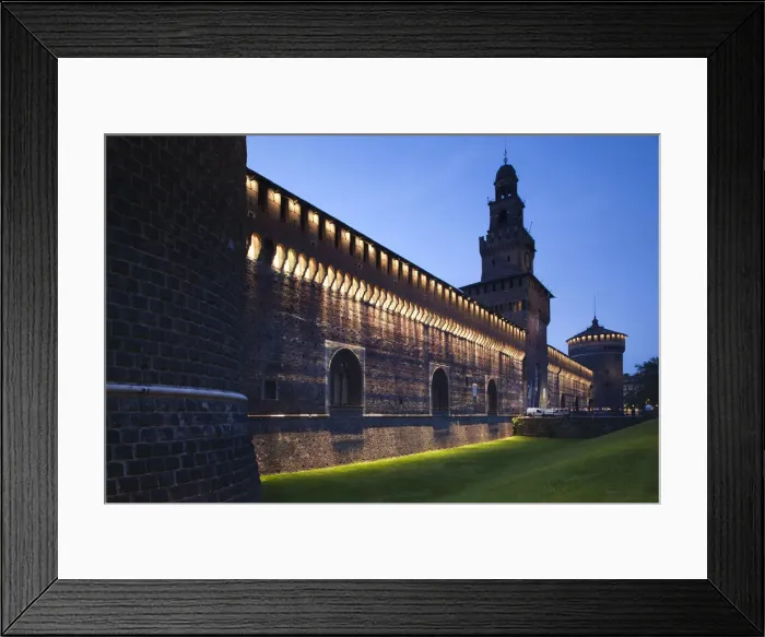 Framed Print : Italy, Lombardy, Milan, Castello Sforzesco castle Framed Print : Italy, Lombardy, Milan, Castello Sforzesco castle