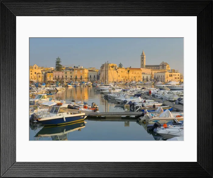 Framed Print : Harbour of Trani, Puglia, Italy Framed Print : Harbour of Trani, Puglia, Italy