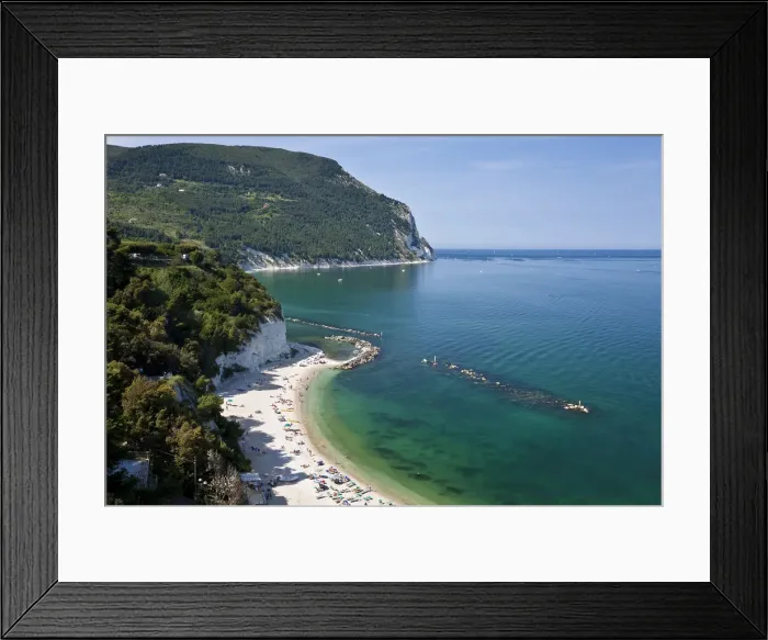 Framed Print : Beach, Sirolo, Marche, Italy Framed Print : Beach, Sirolo, Marche, Italy