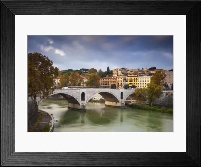 Framed Print : Italy, Lazio, Rome, Principe bridge