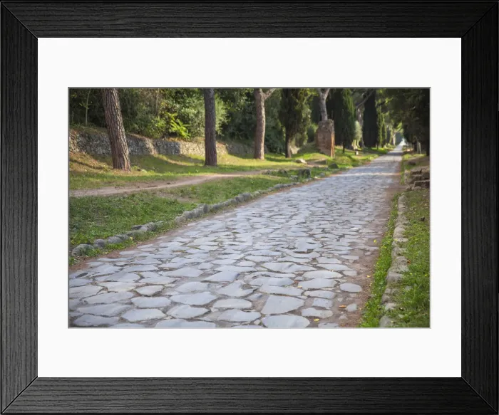 Framed Print : Italy, Lazio, Rome, Ancient Appian Way - Ancient Roman road Framed Print : Italy, Lazio, Rome, Ancient Appian Way - Ancient Roman road