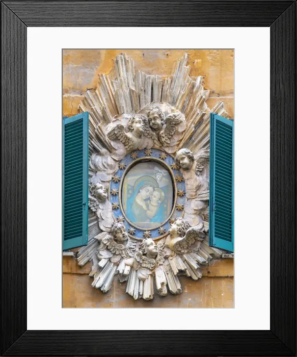 Framed Print : Italy, Lazio, Rome, Regola, Edicola Sacra or shrine Framed Print : Italy, Lazio, Rome, Regola, Edicola Sacra or shrine