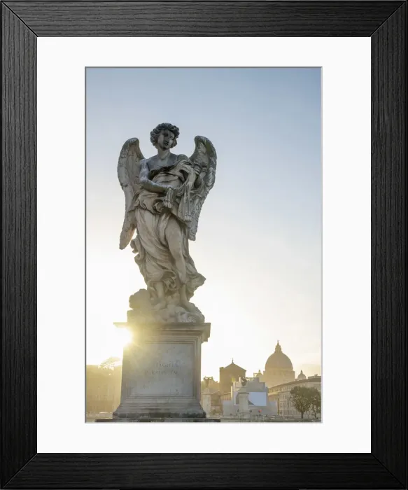 Framed Print : Italy, Lazio, Rome, Ponte Sant Angelo