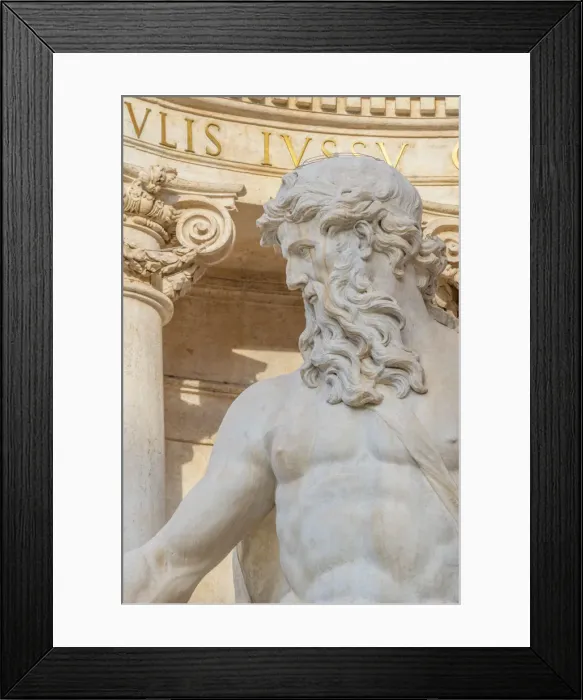 Framed Print : Italy, Lazio, Rome, Trevi Fountian, Oceanus statue Framed Print : Italy, Lazio, Rome, Trevi Fountian, Oceanus statue
