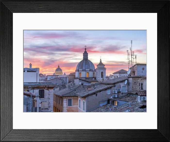 Framed Print : Italy, Lazio, Rome, Ponte, Church of San Salvatore in Lauro and St Framed Print : Italy, Lazio, Rome, Ponte, Church of San Salvatore in Lauro and St