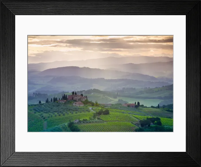 Framed Print : Landscape, San Gimignano, Tuscany, Italy Framed Print : Landscape, San Gimignano, Tuscany, Italy