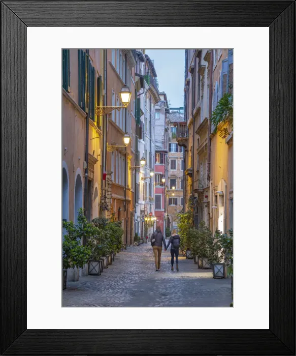 Framed Print : Italy, Lazio, Rome, Ponte, Via dei Coronari