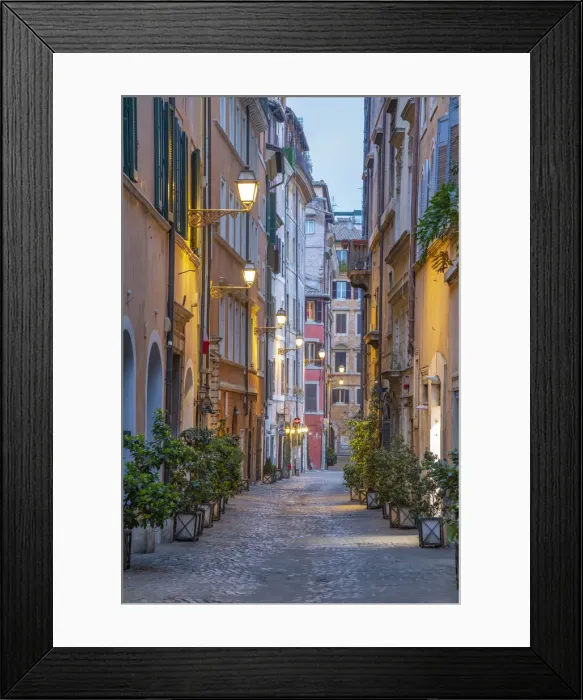 Framed Print : Italy, Lazio, Rome, Ponte, Via dei Coronari Framed Print : Italy, Lazio, Rome, Ponte, Via dei Coronari
