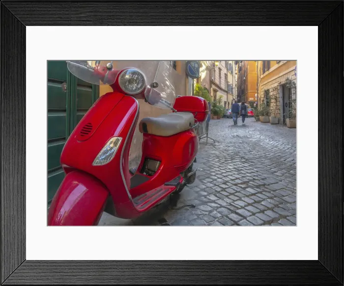 Framed Print : Italy, Lazio, Rome, Ponte, Scooter Framed Print : Italy, Lazio, Rome, Ponte, Scooter