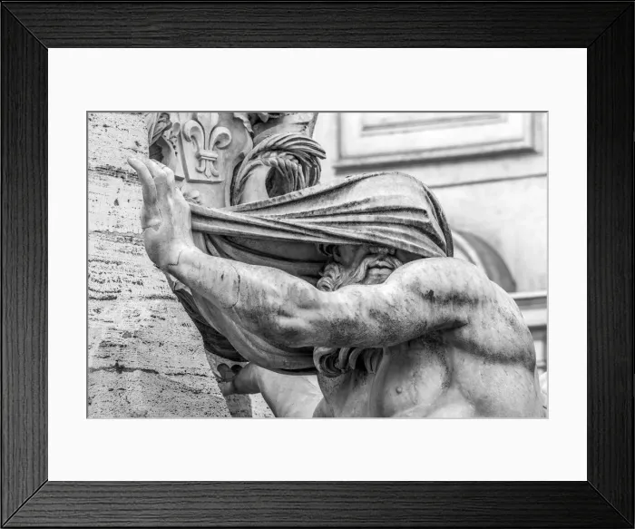 Framed Print : Italy, Lazio, Rome, Ponte, Piazza Navona, Fontana dei Quattro Fiumi, Fountain of Framed Print : Italy, Lazio, Rome, Ponte, Piazza Navona, Fontana dei Quattro Fiumi, Fountain of