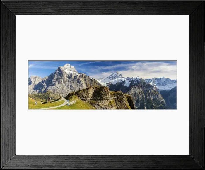 Framed Print : Wetterhorn & Schreckhorn Viewed From FIRST, Grindelwald, Bernese Oberland, Switzerland Framed Print : Wetterhorn & Schreckhorn Viewed From FIRST, Grindelwald, Bernese Oberland, Switzerland