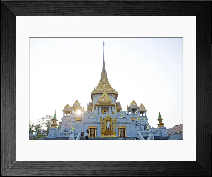 Framed Print : South East Asia, Thailand, Bangkok, Samphanthawong district, Chinatown, Wat Traimit