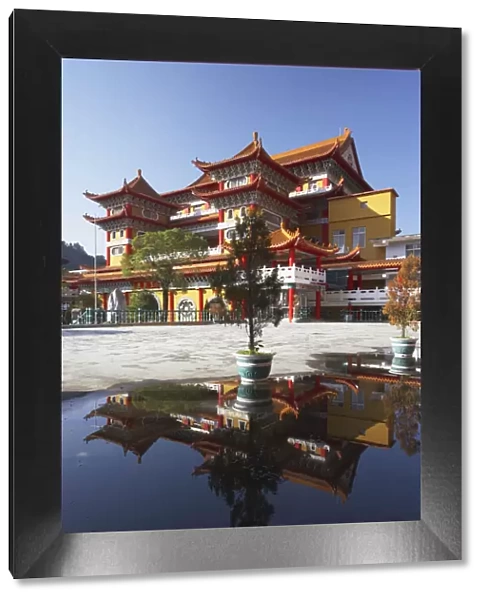 Reflection of Buddhist temple, Taiwan