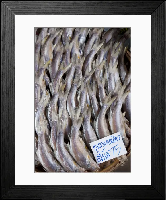 Framed Print : Street food in a market outside Bangkok Thailand Framed Print : Street food in a market outside Bangkok Thailand