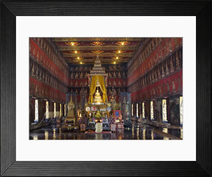Framed Print : South East Asia, Thailand, Bangkok, National Museum, the Phra Sihing Buddha in Framed Print : South East Asia, Thailand, Bangkok, National Museum, the Phra Sihing Buddha in