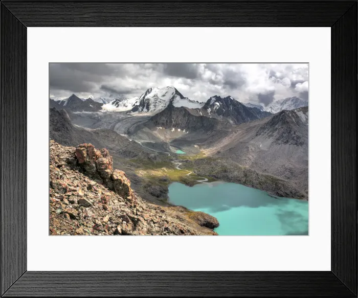 Framed Print : Ala Kul (Ala Kol) lake (3560 m), Issyk Kul oblast, Kyrgyzstan Framed Print : Ala Kul (Ala Kol) lake (3560 m), Issyk Kul oblast, Kyrgyzstan