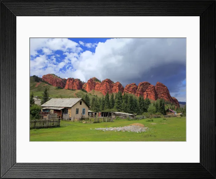 Framed Print : Jeti Oguz Rocks, near Karakol, Issyk Kul oblast, Kyrgyzstan Framed Print : Jeti Oguz Rocks, near Karakol, Issyk Kul oblast, Kyrgyzstan