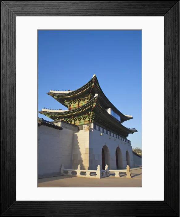 Framed Print : Korea, Seoul, Gyeongbokgung Palace, Gwanghwamun - the main gate of the Palace Framed Print : Korea, Seoul, Gyeongbokgung Palace, Gwanghwamun - the main gate of the Palace