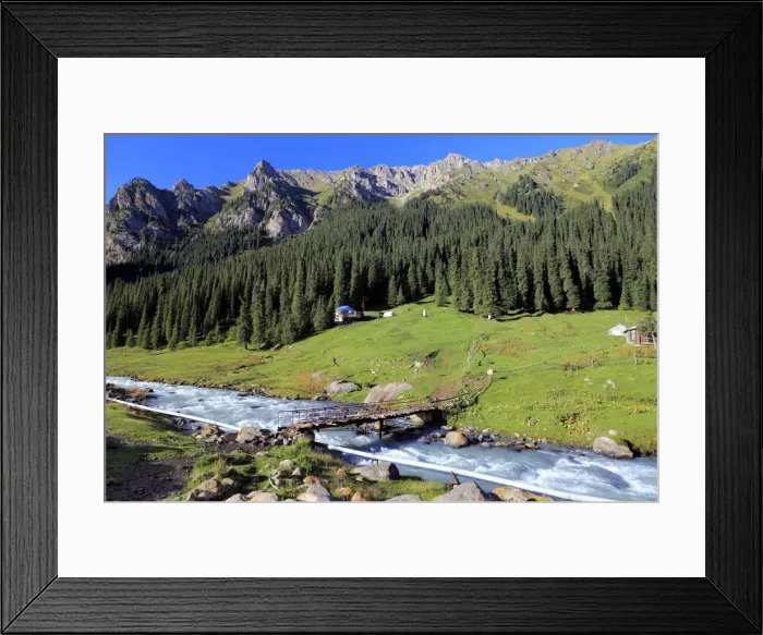 Framed Print : Altyn Arashan river and valley, Issyk Kul oblast, Kyrgyzstan Framed Print : Altyn Arashan river and valley, Issyk Kul oblast, Kyrgyzstan