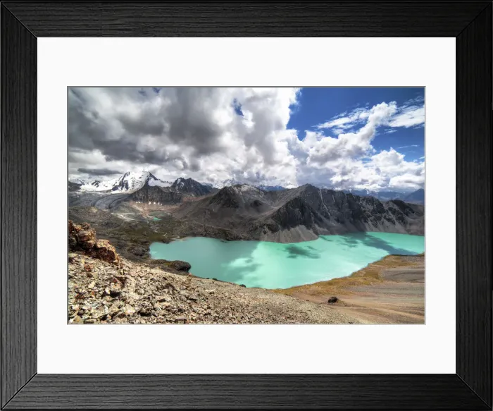 Framed Print : Ala Kul (Ala Kol) lake (3560 m), Issyk Kul oblast, Kyrgyzstan Framed Print : Ala Kul (Ala Kol) lake (3560 m), Issyk Kul oblast, Kyrgyzstan