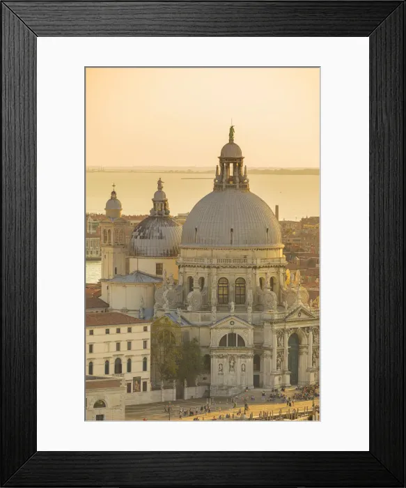 Framed Print : Basilica di Santa Maria della Salute, Grand Canal, Venice, Veneto, Italy
