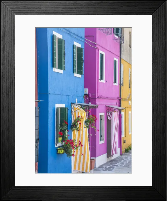Framed Print : Burano, Venice, Veneto, Italy
