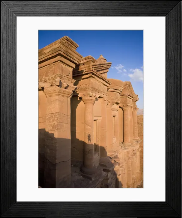 Framed Print : The Monastery and Silhouette of photographer, Petra (UNESCO world heritage site), Jordan Framed Print : The Monastery and Silhouette of photographer, Petra (UNESCO world heritage site), Jordan