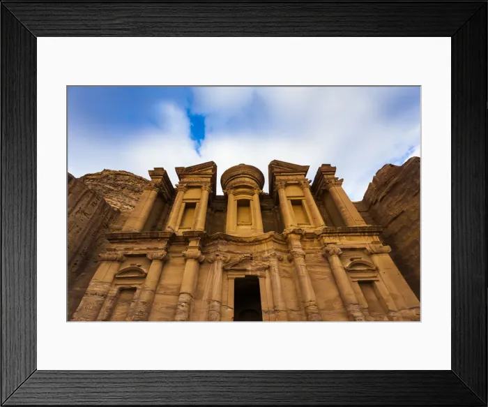 Framed Print : Jordan, Petra-Wadi Musa, Ancient Nabatean City of Petra, The Monastery, Al-Deir Framed Print : Jordan, Petra-Wadi Musa, Ancient Nabatean City of Petra, The Monastery, Al-Deir