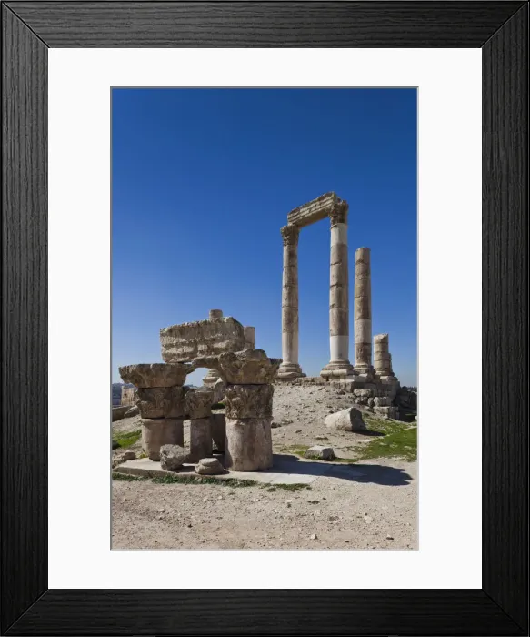 Framed Print : Jordan, Amman, The Citadel, Roman-era Temple of Hercules Framed Print : Jordan, Amman, The Citadel, Roman-era Temple of Hercules
