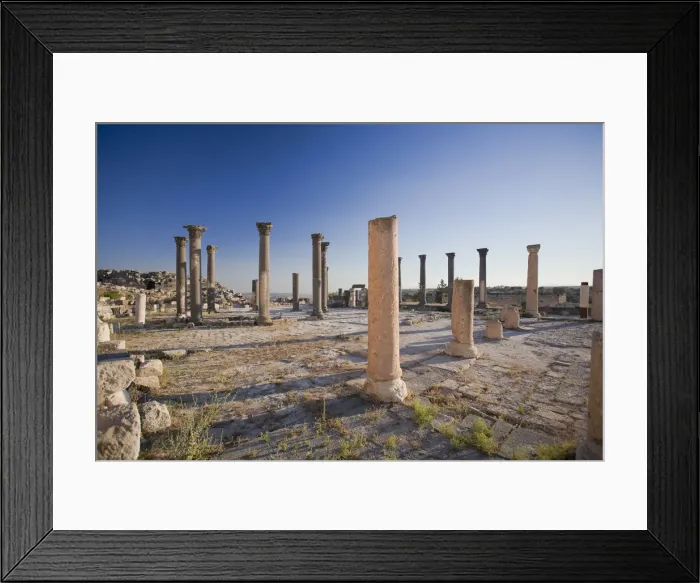 Framed Print : Church Terrace, Umm Qais, Jordan