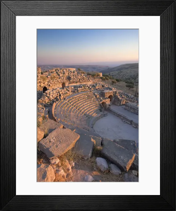 Framed Print : West Theatre, Umm Qais, Jordan Framed Print : West Theatre, Umm Qais, Jordan
