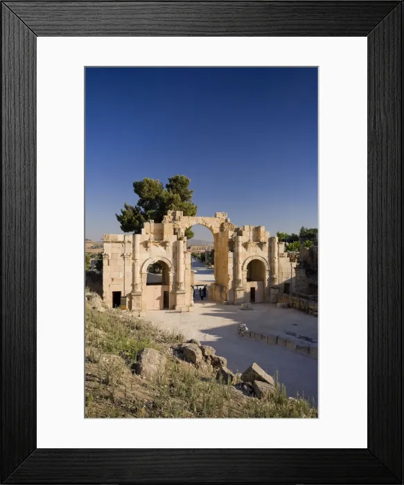 Framed Print : South Gate, Jerash, Jordan