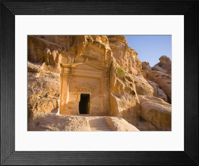 Framed Print : Siq Al-Barid, Petra (UNESCO World Heritage Site), Jordan