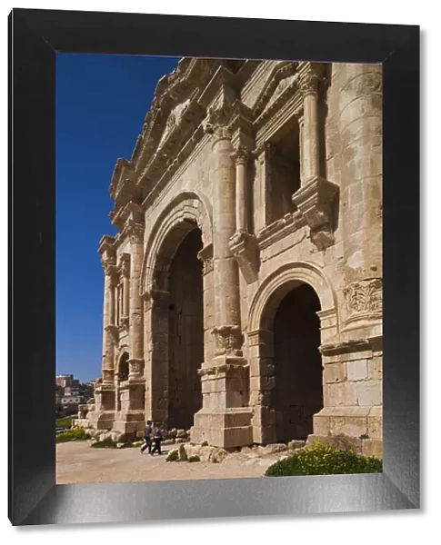 Jordan, Jerash, Roman-Era Hadrians Arch