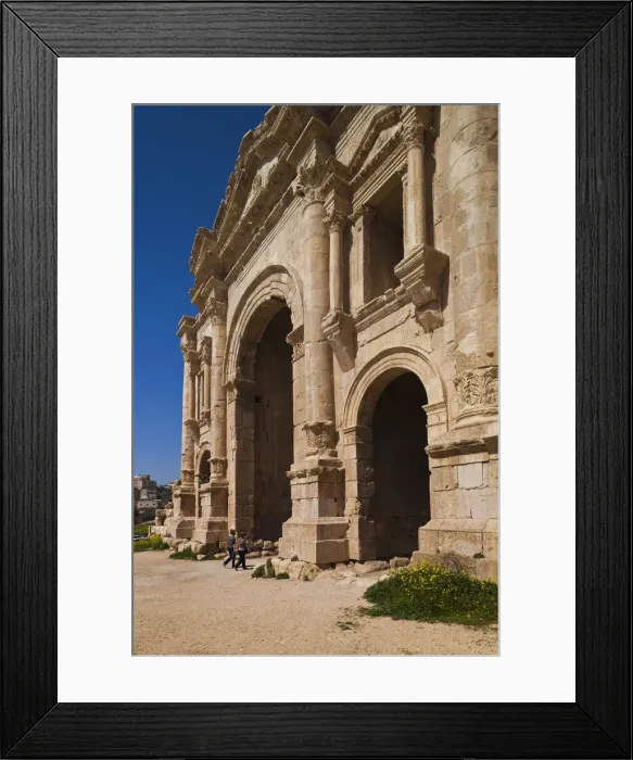 Framed Print : Jordan, Jerash, Roman-Era Hadrians Arch Framed Print : Jordan, Jerash, Roman-Era Hadrians Arch