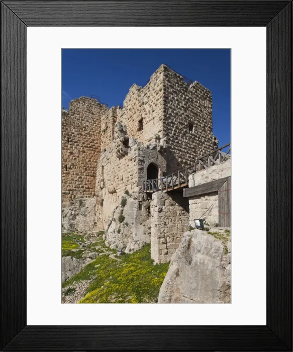 Framed Print : Jordan, Ajloun, Ajloun Castle, Qala-at Ar-Rabad, built 1188, exterior Framed Print : Jordan, Ajloun, Ajloun Castle, Qala-at Ar-Rabad, built 1188, exterior
