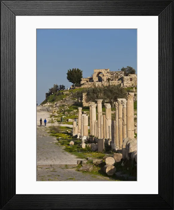 Framed Print : Jordan, Umm Qais-Gadara, ruins of ancient Jewish and Roman city Framed Print : Jordan, Umm Qais-Gadara, ruins of ancient Jewish and Roman city