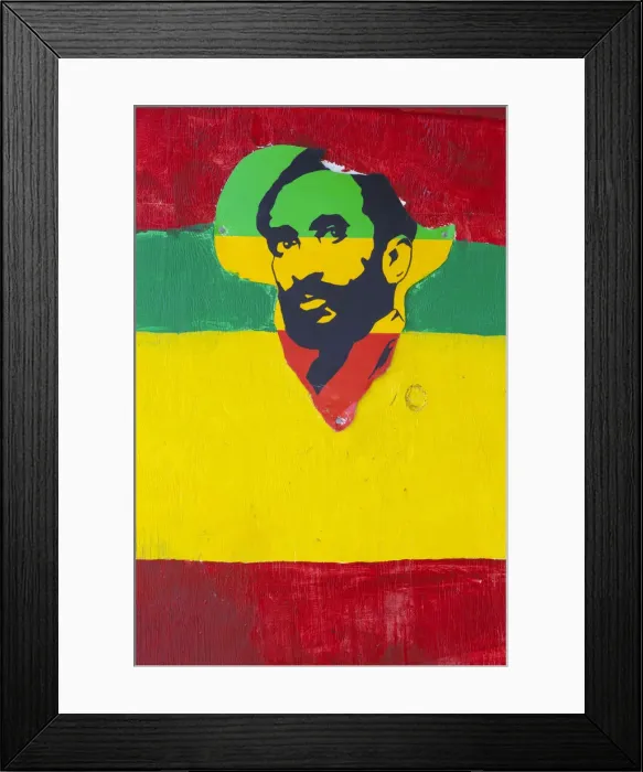 Framed Print : Marley Coffee plantation Sign, Blue Mountains, Portland Parish, Jamaica, Caribbean