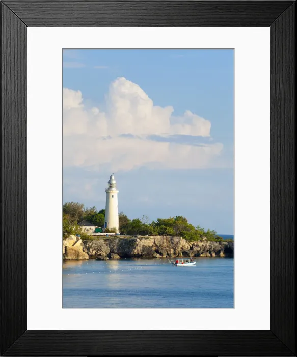 Framed Print : Rugged coastline & Lighthouse, West End, Negril, Westmoreland Parish, Jamaica Framed Print : Rugged coastline & Lighthouse, West End, Negril, Westmoreland Parish, Jamaica
