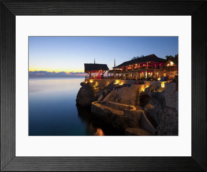 Framed Print : Ricks Cafe, West End, Negril, Westmoreland, Jamaica