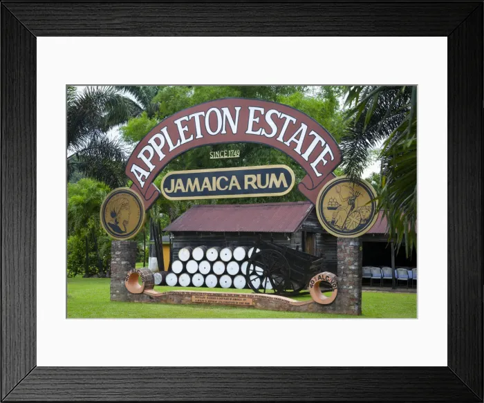 Framed Print : Appleton Estate Rum, St. Elizabeth Parish, Jamaica, Caribbean