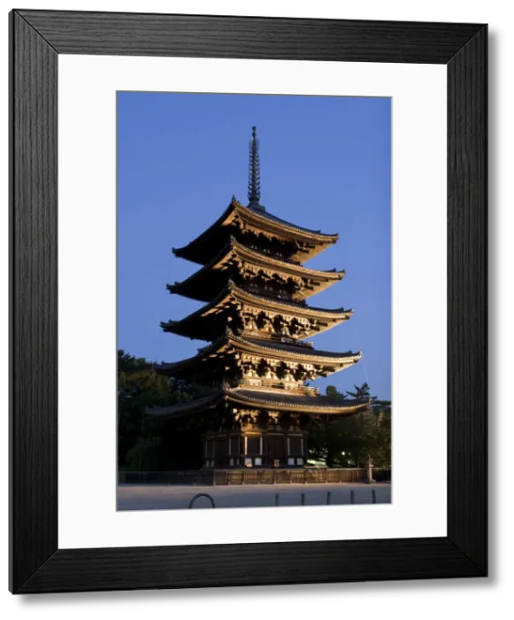 Framed Print : Japan, Honshu Island, Nara, Kofuku-Ji Temple, Pagoda Framed Print : Japan, Honshu Island, Nara, Kofuku-Ji Temple, Pagoda