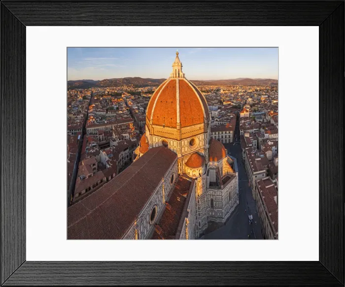 Framed Print : Duomo Santa Maria del Fiore and Skyline Over Florence, Italy