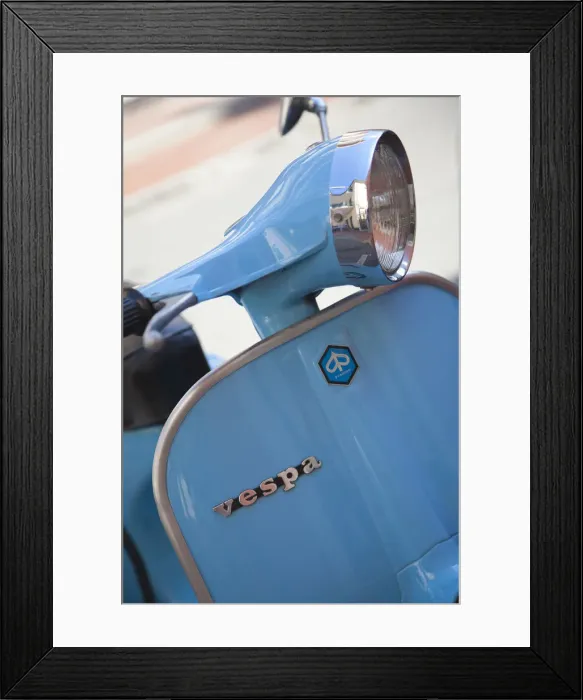 Framed Print : Vespa, Riviera di Levante, Liguria, Italy Framed Print : Vespa, Riviera di Levante, Liguria, Italy