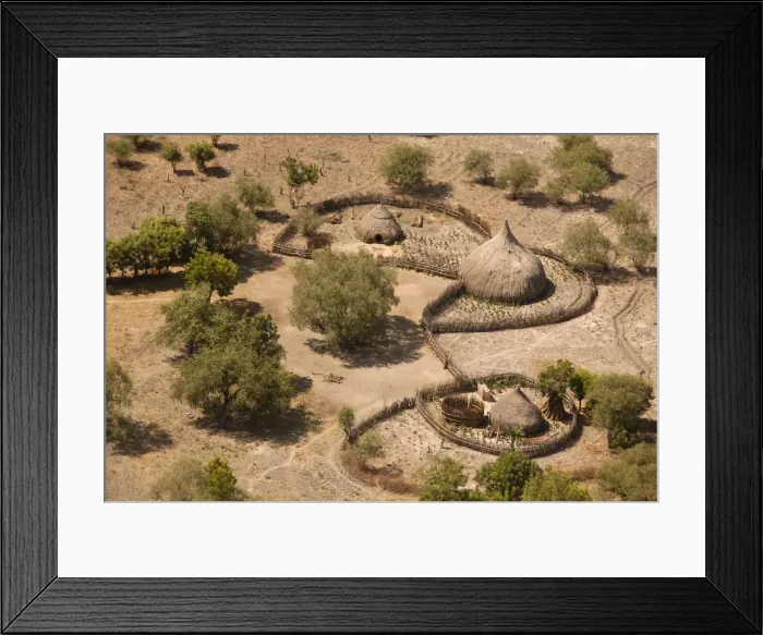 Framed Print : Unity State, South Sudan. The landscape phtographed from the air Framed Print : Unity State, South Sudan. The landscape phtographed from the air
