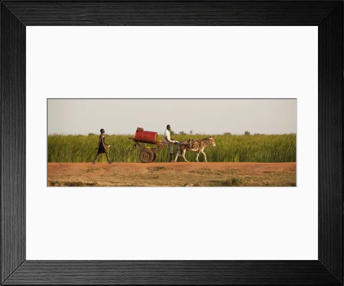 Framed Print : Unity State, South Sudan. Transporting goods in Leer Framed Print : Unity State, South Sudan. Transporting goods in Leer