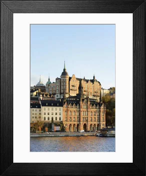 Framed Print : Late afternoon in the district of Sodermalm, Stockholm. Sweden Framed Print : Late afternoon in the district of Sodermalm, Stockholm. Sweden