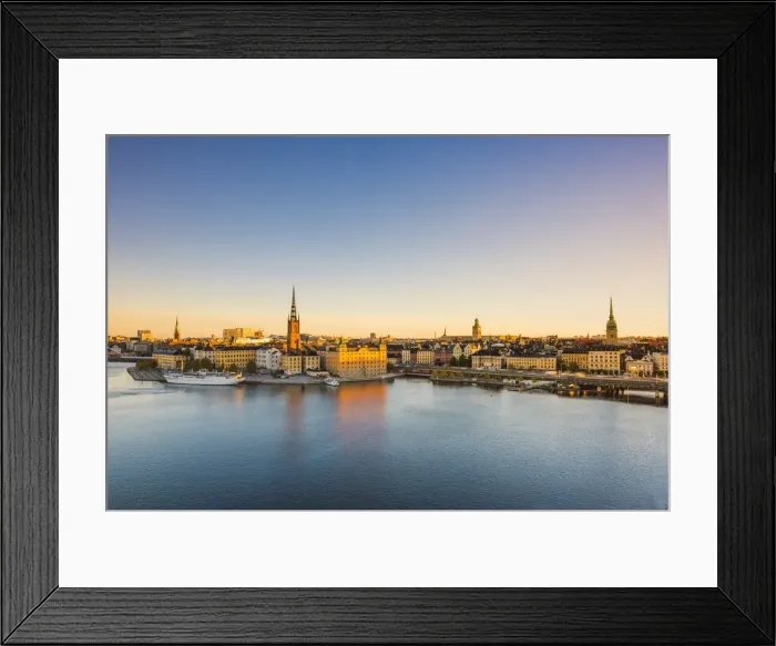 Framed Print : Stockholm, Sweden, Northern Europe. High angle view over Riddarholmen Framed Print : Stockholm, Sweden, Northern Europe. High angle view over Riddarholmen