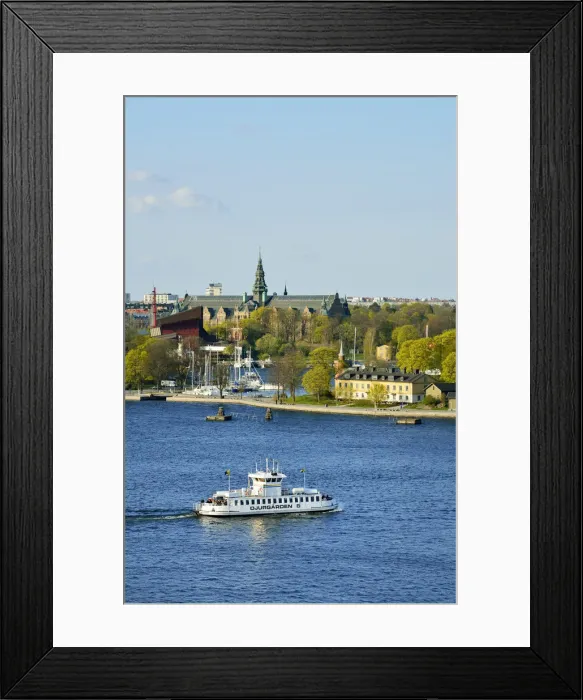 Framed Print : Kastellholmen in the foreground and the Nordiska Musset and the Vasa Museet in Framed Print : Kastellholmen in the foreground and the Nordiska Musset and the Vasa Museet in
